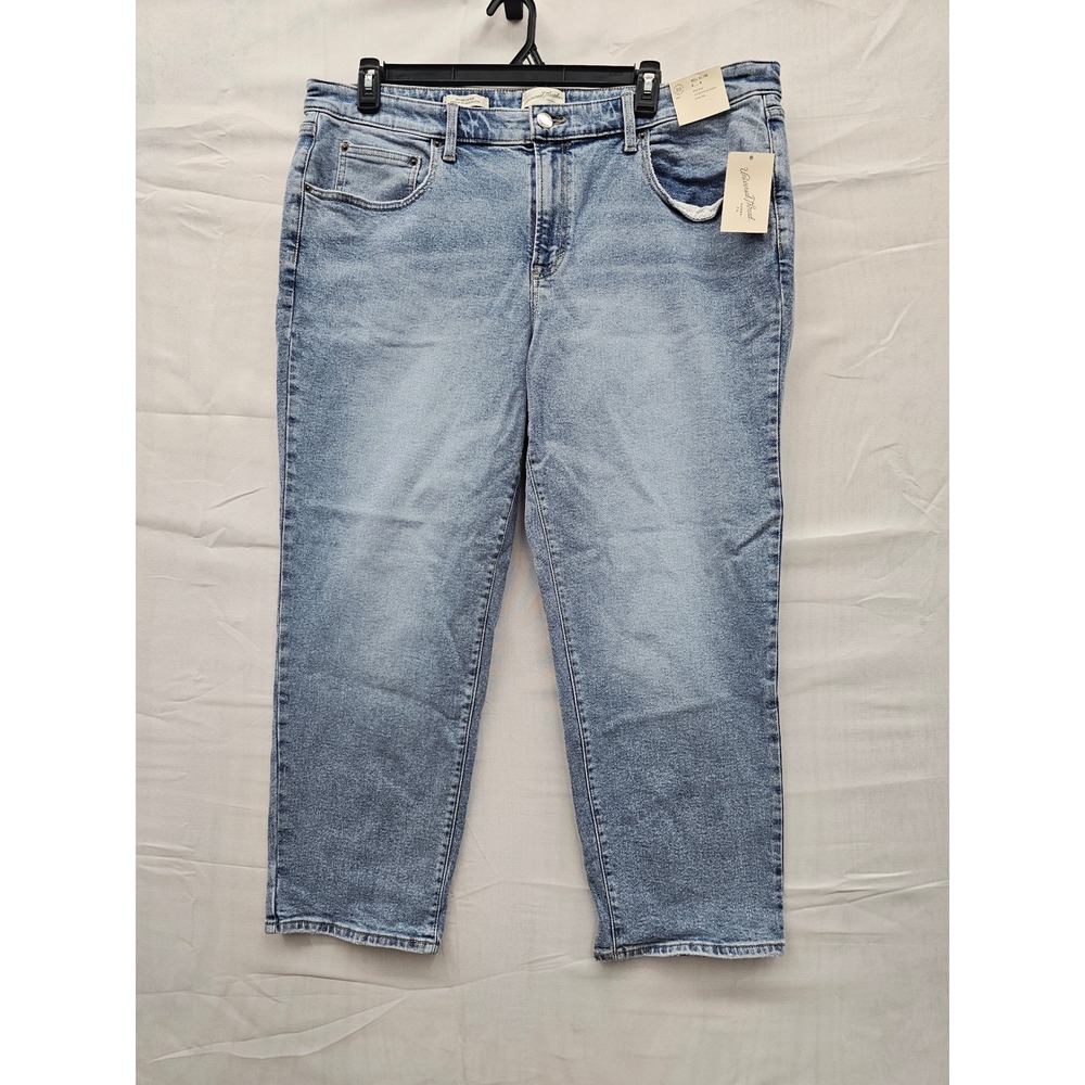 Universal Thread Womens Mid Rise 80s Slim Jeans Medium Wash Blue Denim 20 NWT